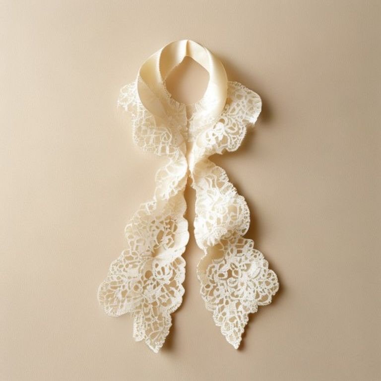Bridal Scallop Lace — Ivory, 6 in (per metre)