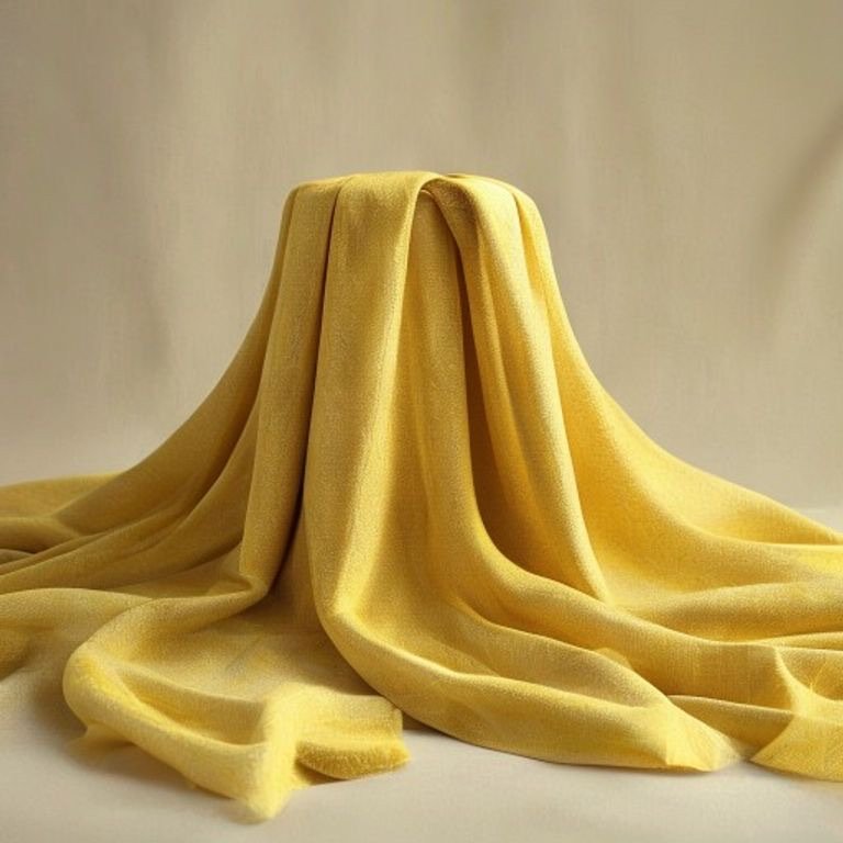 Moss Crepe — Mustard (per metre)