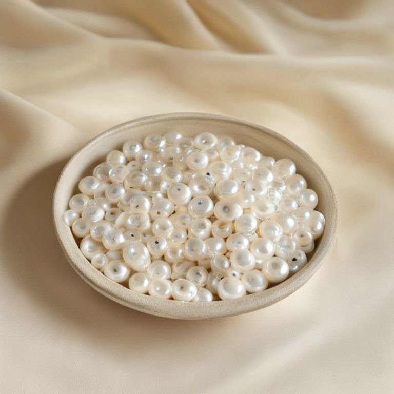 Pearl-Finish Buttons — 100 pc Mixed Sizes