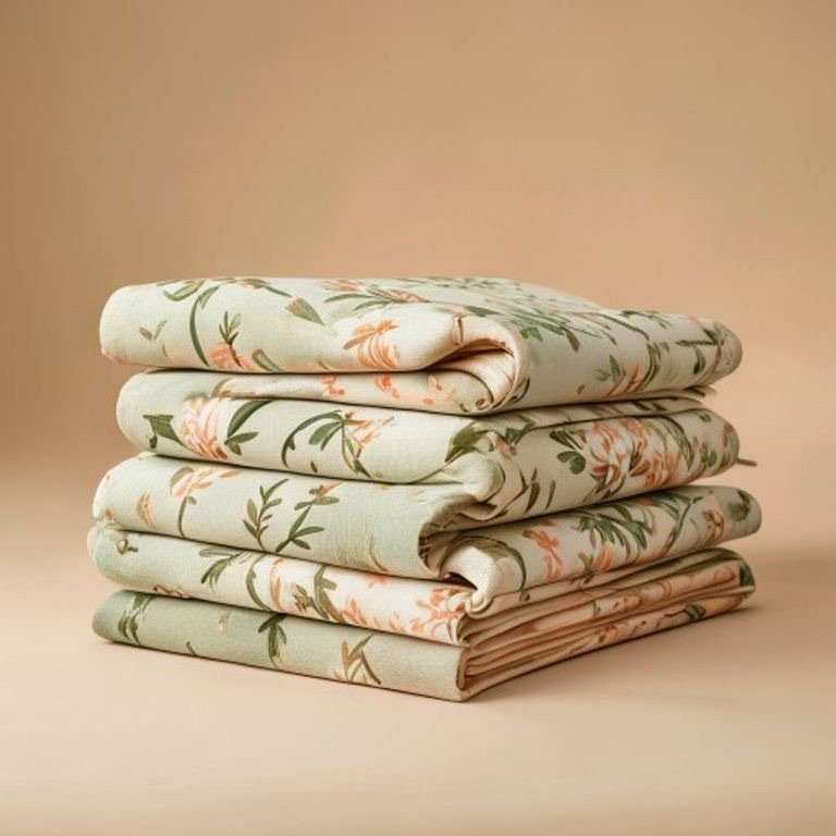 Printed Poplin — Terracotta Floral (per metre)