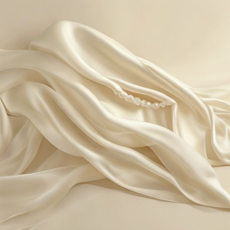 SilkTouch Malai Satin — Ivory (per metre)
