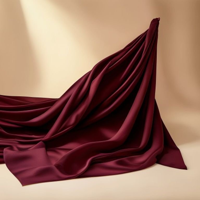 SilkTouch Malai Satin — Wine (per metre)